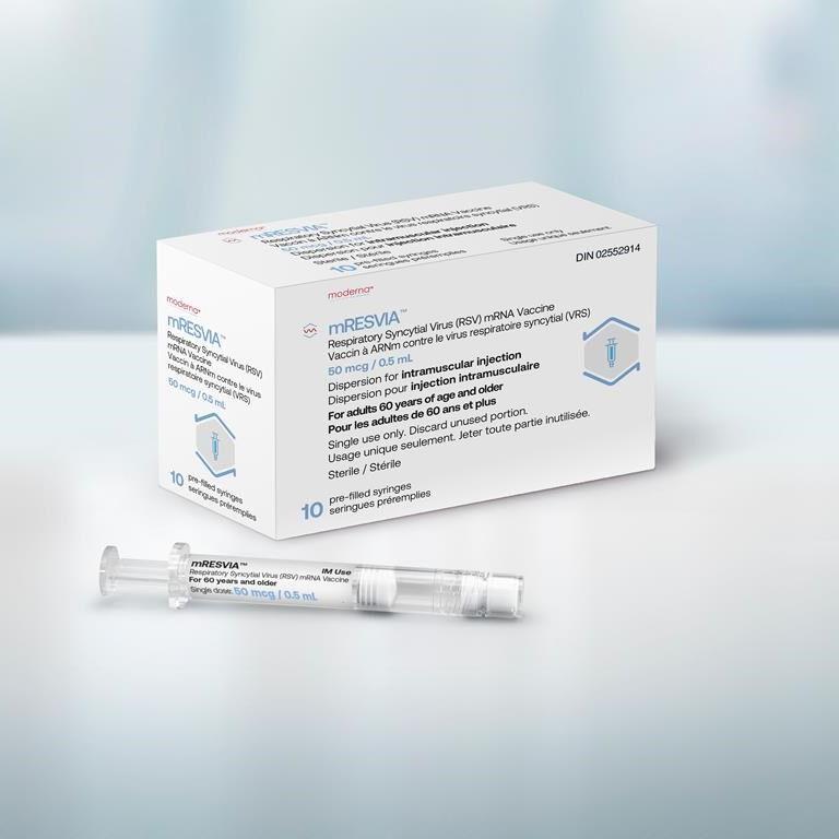 Health Canada approves Moderna's mRNA RSV vaccine, company says
